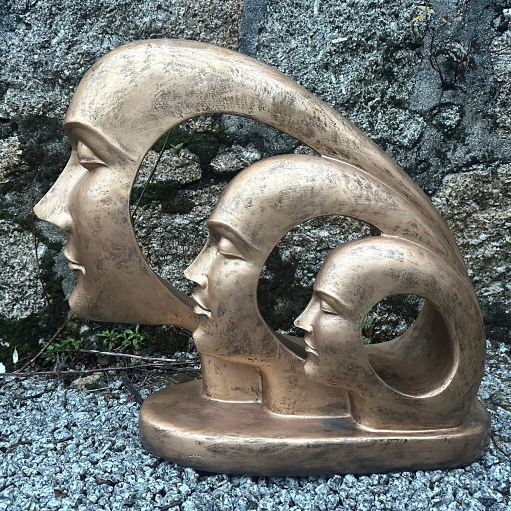 Enigma Bronze Effect Evolution Garden Statue 5060235333866 2
